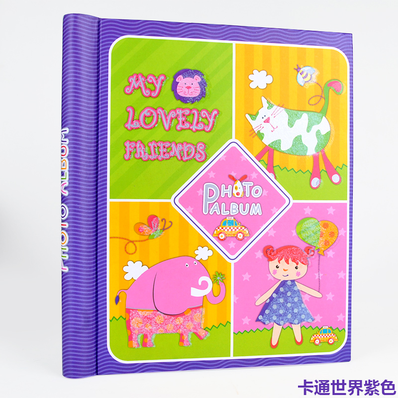 diy相册本纪念册自粘贴式覆膜拍立得3寸相册创意320张大容量 三维工匠 A8-猫咪高清大图