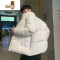 YANXU棉衣男士2023新款面包服宽松潮牌纯色外套男生加厚羽绒棉服
