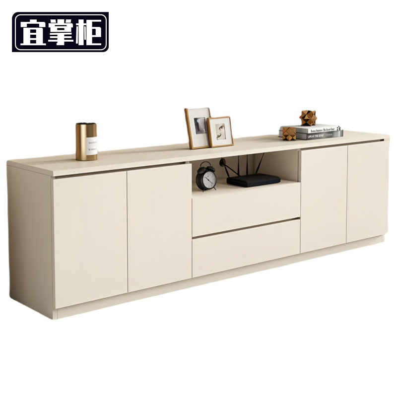 宜掌柜电视柜 白色 电视柜2米个
