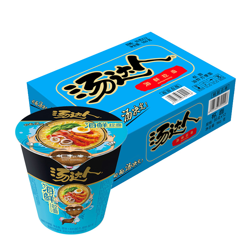 统一(GS) 汤达人海鲜杯面方便面80g*12杯装/整箱其他