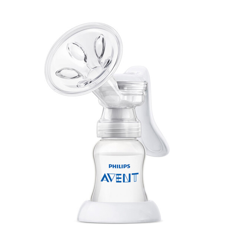 飞利浦AVENT 吸奶器 新安怡安心系列手动吸乳器(配一个标口PP奶瓶) SCF900/11