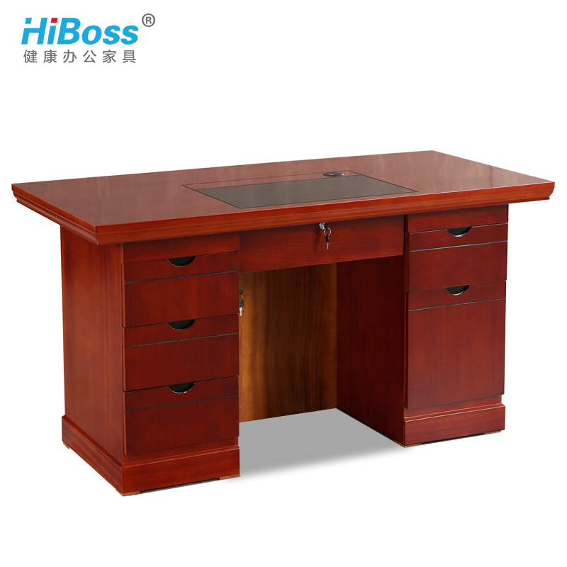 HiBoss办公桌油漆桌写字台1.4米班桌