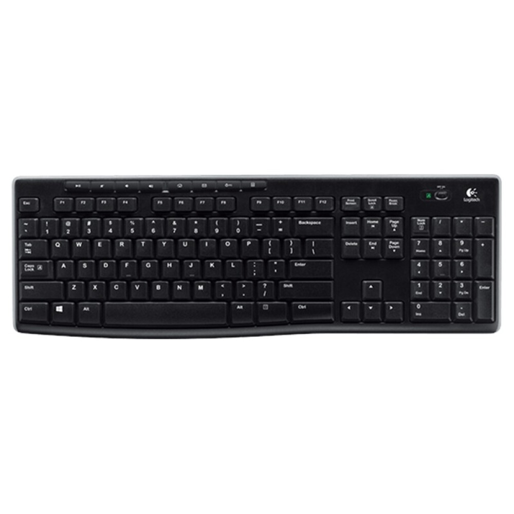 罗技(Logitech)K270无线键盘 多媒体全尺寸便捷舒适键盘无线笔记本台式机办公家用