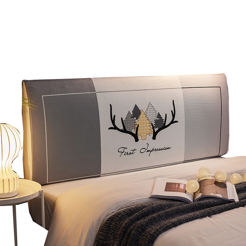 床头套罩 床头罩全包软包床靠背罩北欧风格简约现代可拆洗 绿树成荫 高度50~65*长度220cm(通用)高清大图