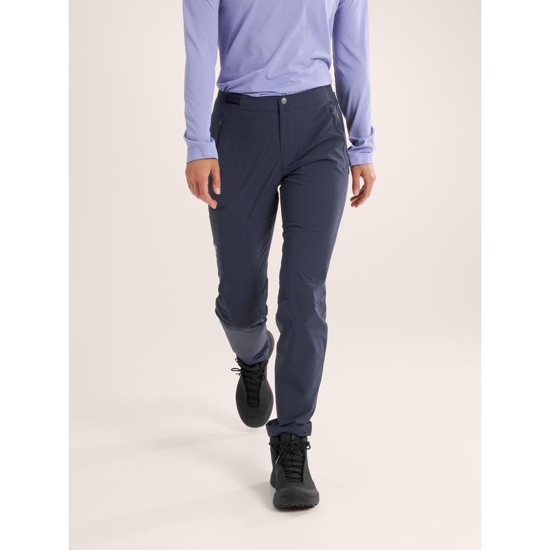 始祖鸟(ARC'TERYX)女运动长裤轻量透气耐用防风伸展设计百搭户外 Black_Sapphire 8-S