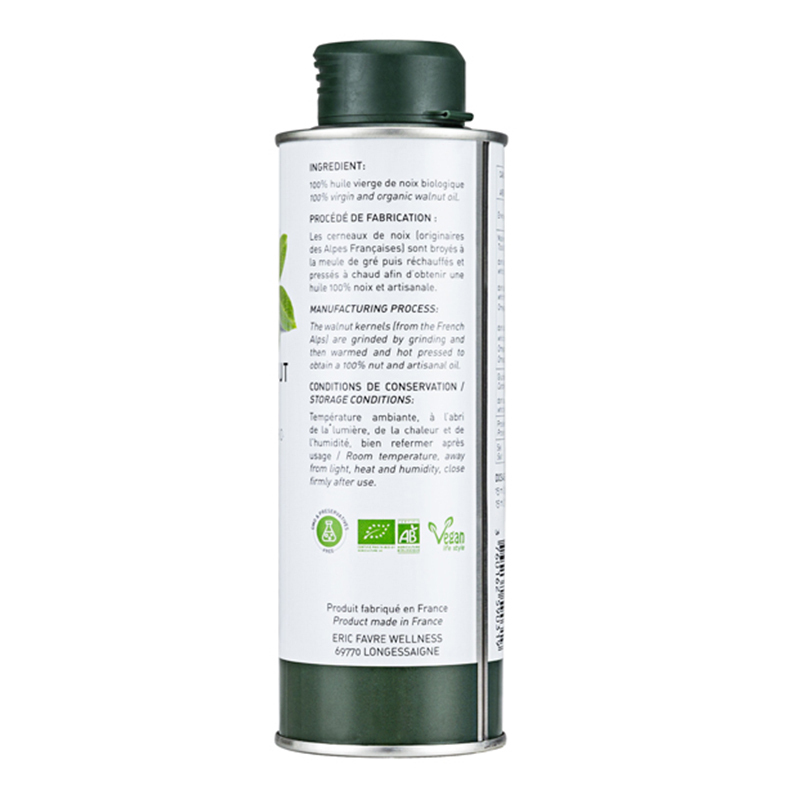 [自营]埃里克,Eric Favre 艾瑞可有机核桃油250ml 补充 DHA