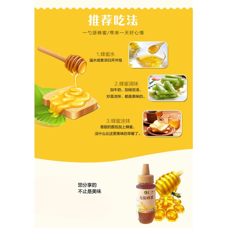 中粮山萃 荆条 纯正蜜 500g高清大图