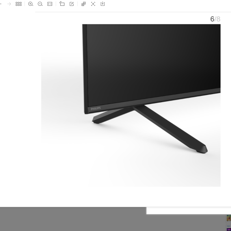 飞利浦(PHILIPS) 85英寸电视 85PUF8308 120Hz 4K高清全面屏 MEMC 远场AI语音智能