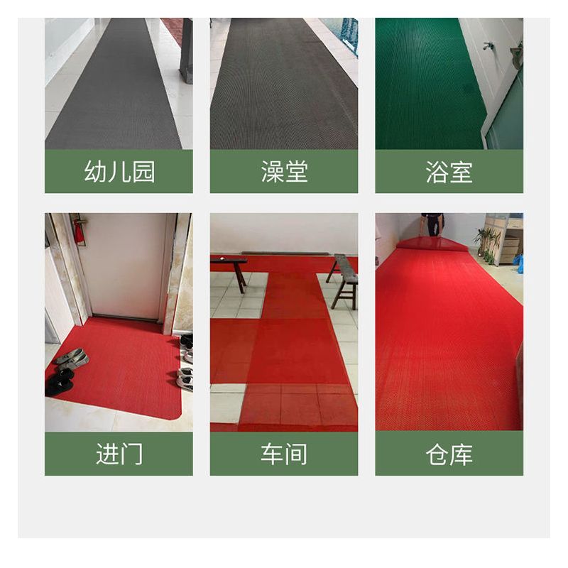 网格镂空防滑垫橡胶塑胶塑料浴室厕所澡堂pvc游泳池馆卫生间地垫