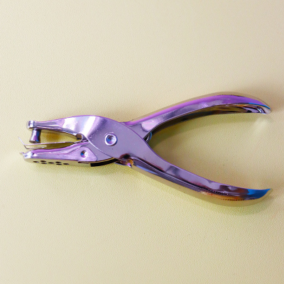 打孔钳1支 圆孔打孔钳打孔机打洞器活页装订机小型配件手工DIY教具玩具儿童