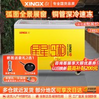 星星(XINGX)SD/SC-246YE 208升冰柜商用冷藏展示柜雪糕柜饮料柜 冷藏冷冻转换卧式展示柜 雪糕柜大容量