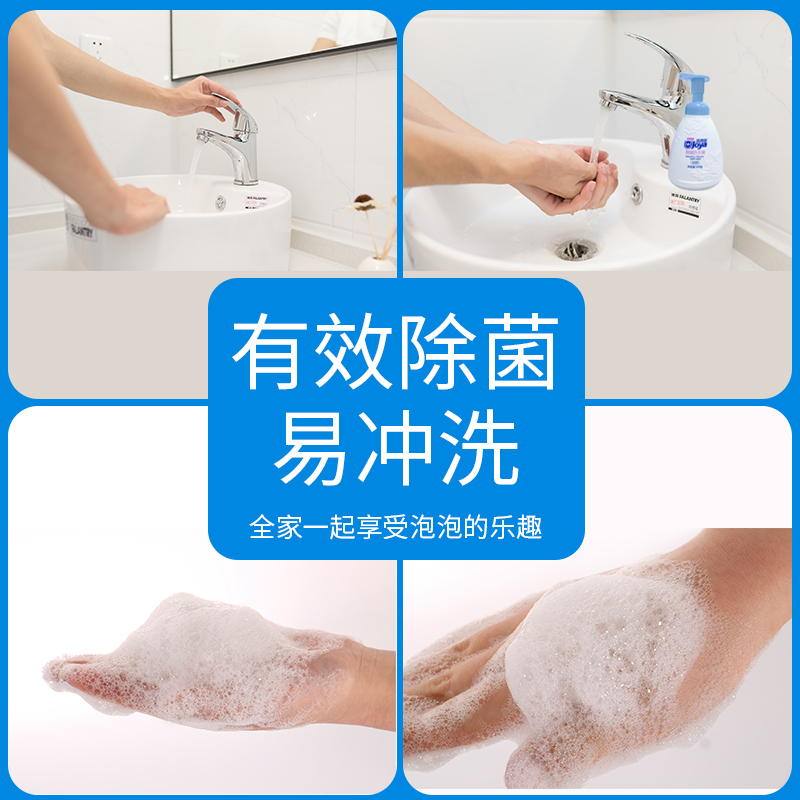 洁宜佳 花香慕斯泡沫抑菌洗手液儿童家用泡泡洗手液泡沫丰富绵密 500g