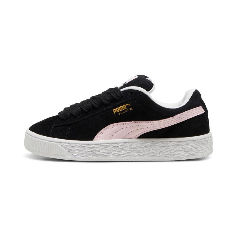 彪马(Puma)女款加厚 padded 胶底运动鞋复古潮流休闲跑步鞋黑灰经