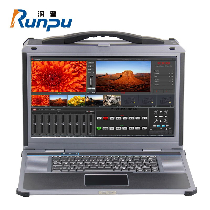 润普 便携式录播一体机/录播服务器主机/一体化虚拟演播室系统设备RP-TD401A