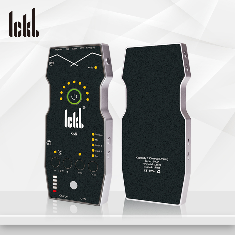 Ickb so8 四代新款标(配声)卡套装手机直播电脑抖音主播唱歌k歌录音直播设备全套电容麦克风唱吧全民神器话筒