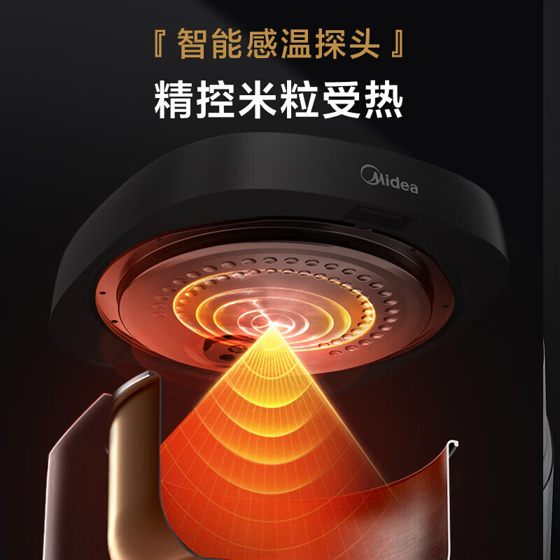 美的(Midea) FB3061R 电饭煲 3L 24小时智能预约 家用智能电饭锅 黑晶聚能内胆 精煮细烹高清大图