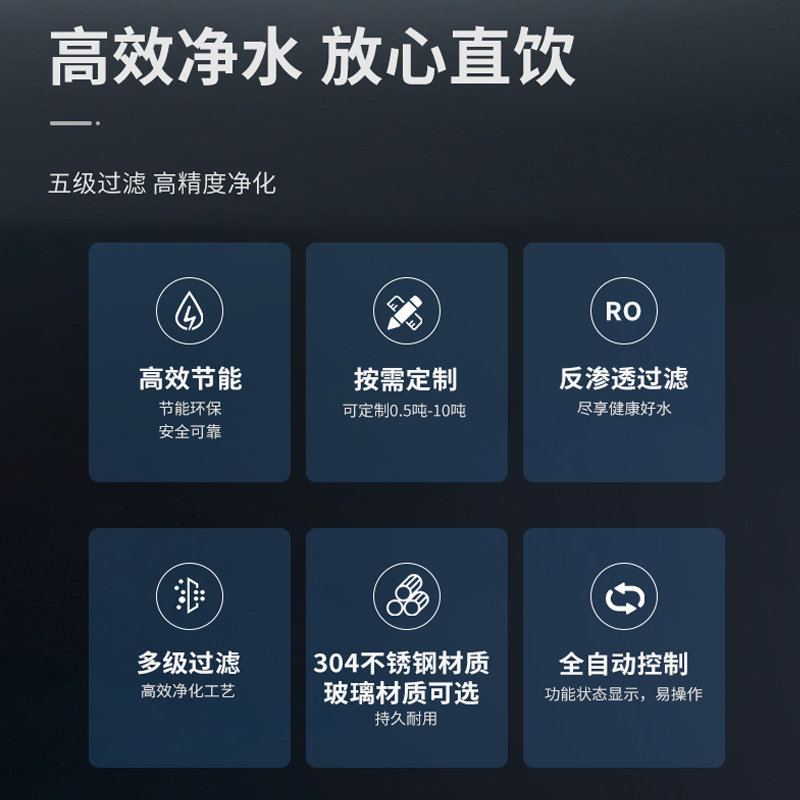 奥克斯(AUX)0.5T/h不锈钢商用开水器净水器RO反渗透饮水机大型加热直饮净水一体机公司学校办公室多人