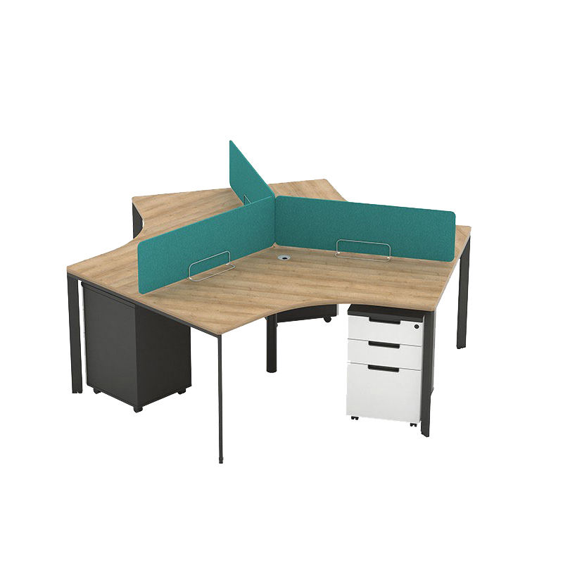 广亿隆职员办公桌员工屏风卡座三人位定制 带柜WH-SKZ2320#T/组