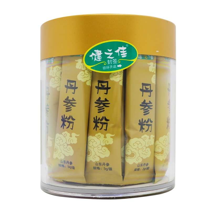 健之佳 丹参粉 3g/袋*30袋/瓶 山东丹参片打粉 密封保存高清大图