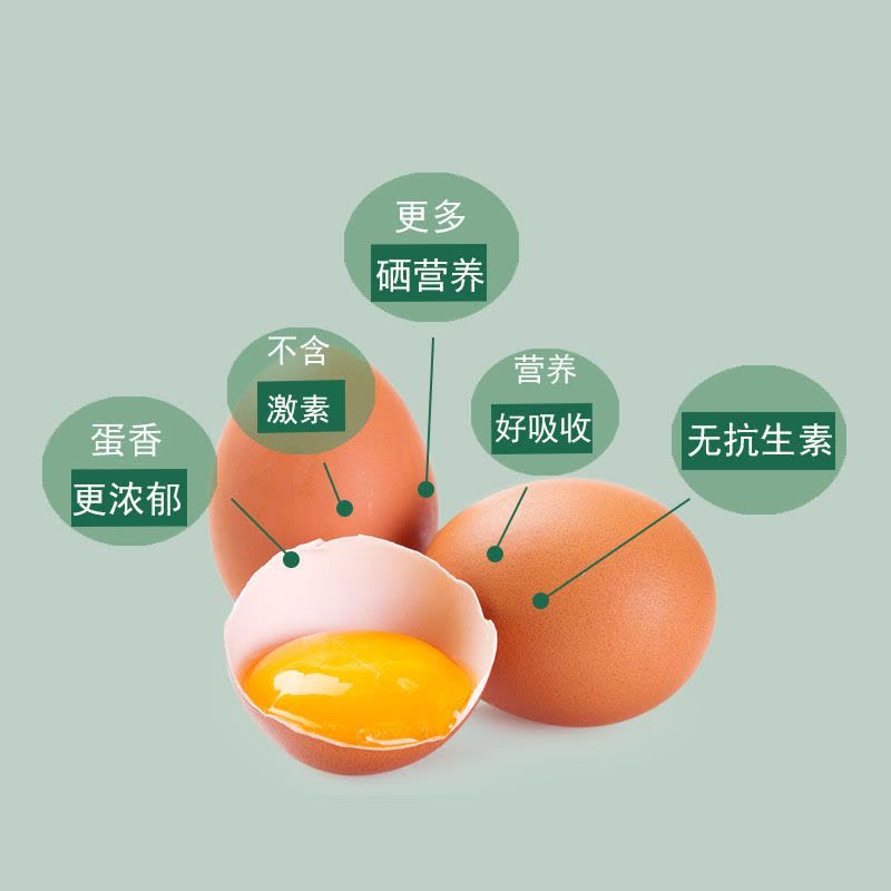 [五个农民]无抗富硒蛋 30枚装 土鸡蛋 新鲜鸡蛋 生鲜礼盒富硒蛋图片