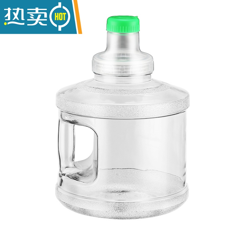 敬平可拆洗饮水机桶大口径加厚塑料桶装透明水桶家用储水用空桶 7.5升圆形桶可拆洗桶 送有孔盖高清大图