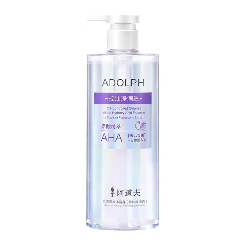 阿道夫 果漾香氛沐浴露 400ml*1瓶 嫩肤去角质