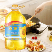金龙鱼自然葵香葵花籽油4L桶装家用压榨植物食用油