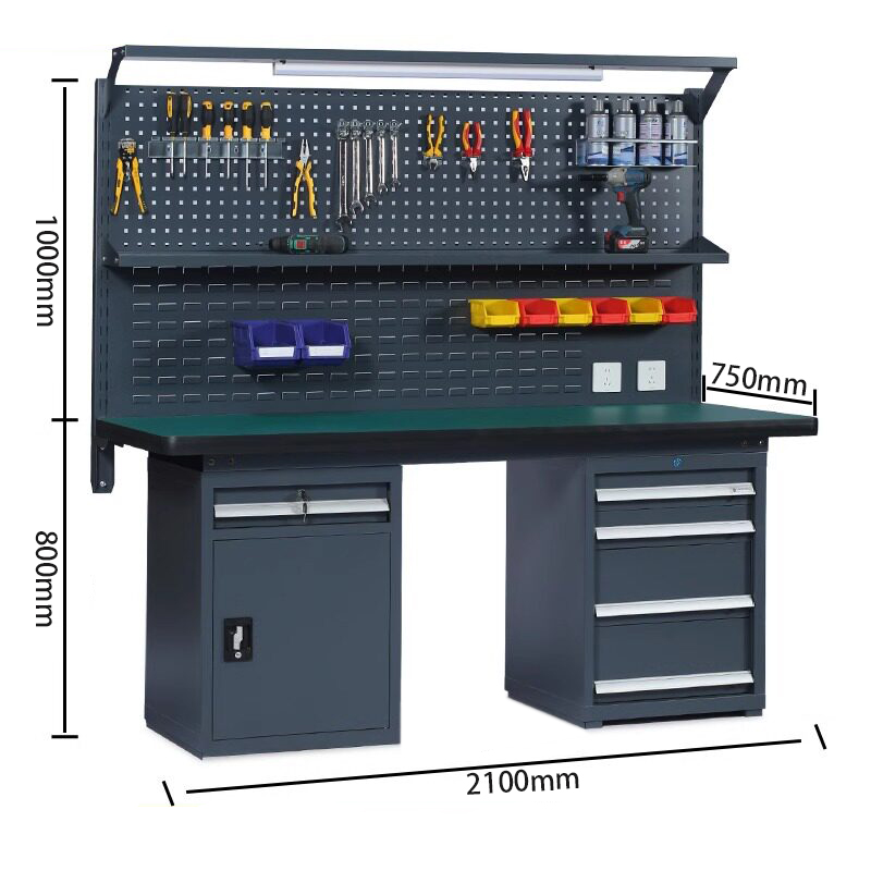 豫汉迎重型工作台 重型钳工操作台2.1m台