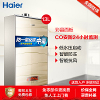 Haier/海尔热水器13升燃气热水器JSQ25-13WS5(12T)金 支持CO安防 支持防冻 天然气