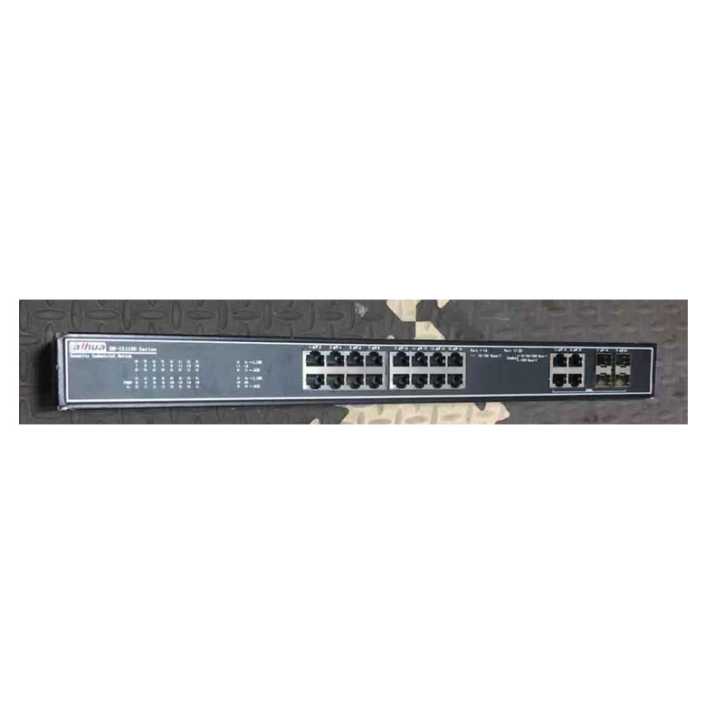 大华DH-IS1100-16ET4GF-APWR非管理安防工业机架式POE交换机
