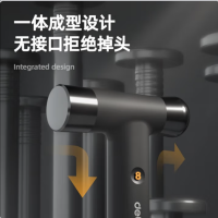 得力home系列 HT7008 橡胶圆头锤8oz榔头 1组2把 货期1周