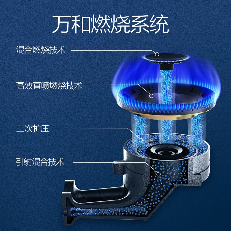 万和(Vanward)燃气灶 家用不锈钢 台式嵌入式两用煤气灶天然气猛火灶/4.5KW/5.0KW 5.0KW不锈钢 天