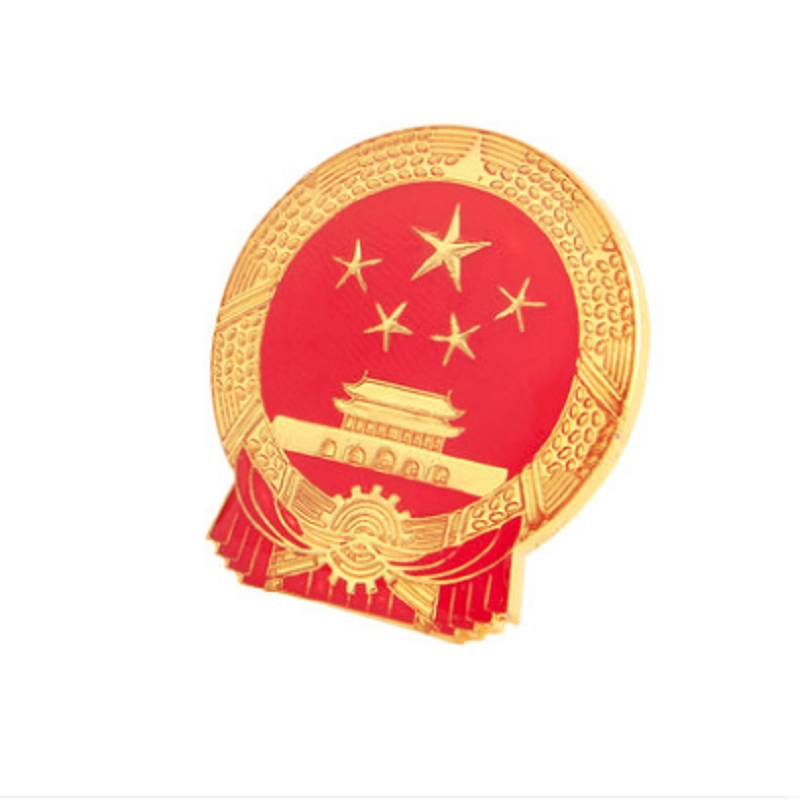 北极星 八一徽章钛金贴金徽章 1.8M