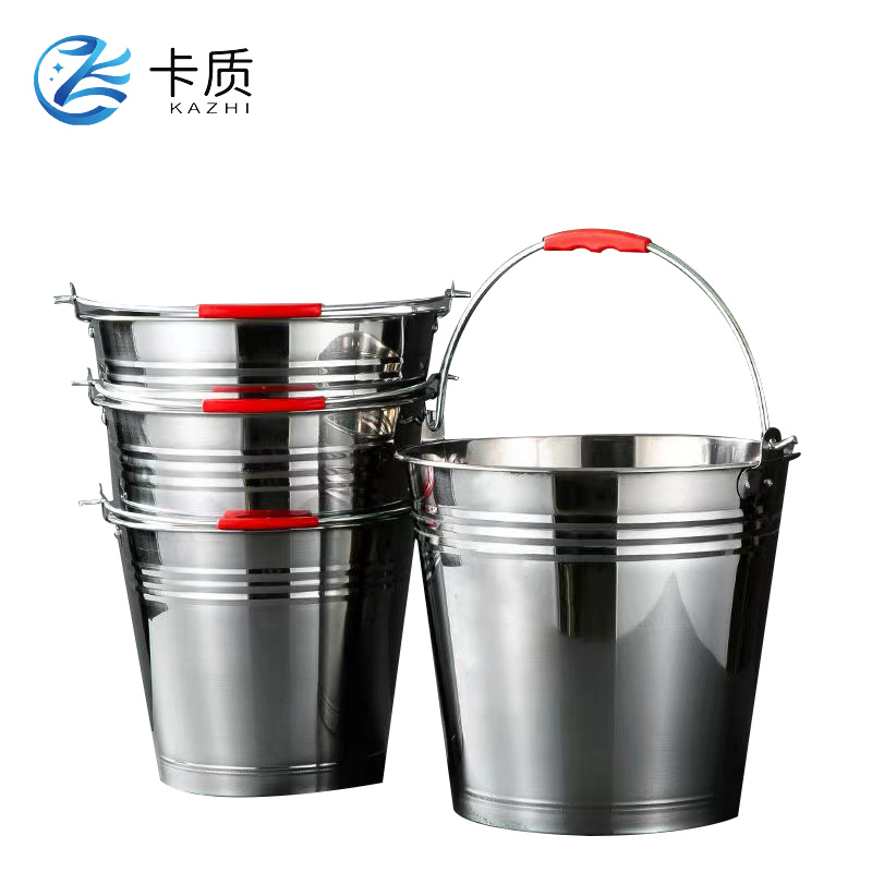 卡质 不锈钢手提水桶 20L个高清大图