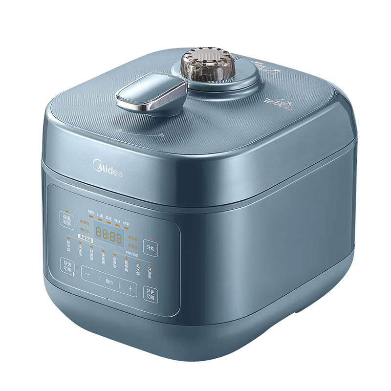 美的(Midea)0涂层电压力锅智能家用6L一锅双胆多功能饭煲8分钟快手菜线下同款开盖煮高压锅 MY-C6147