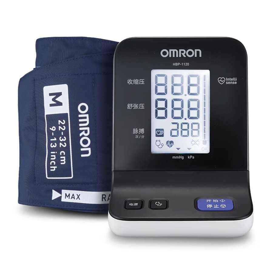欧姆龙(OMRON)医用电子血压计老人家用血压仪高精准血压测量仪器HBP-1120