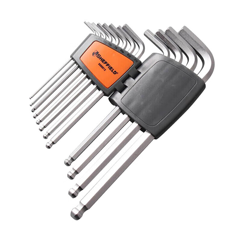 钢盾(SHEFFIELD) S050014 12件套英制加长内六角扳手【家用】