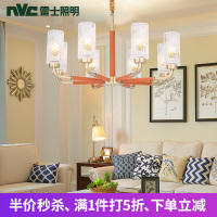 雷士照明NVC全铜吊灯客厅灯具别墅大厅复古浪漫温馨卧室灯饰吊灯