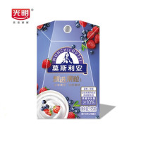 11月新货 光明莫斯利安甄选果粒蓝莓草莓酸牛奶礼盒195g*10盒常温老酸奶(蓝莓+草莓)