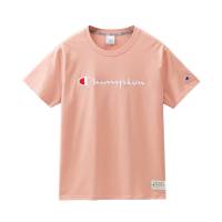 Champion 冠军夏季草写Logo刺绣棉运动T恤男士情侣短袖圆领潮牌