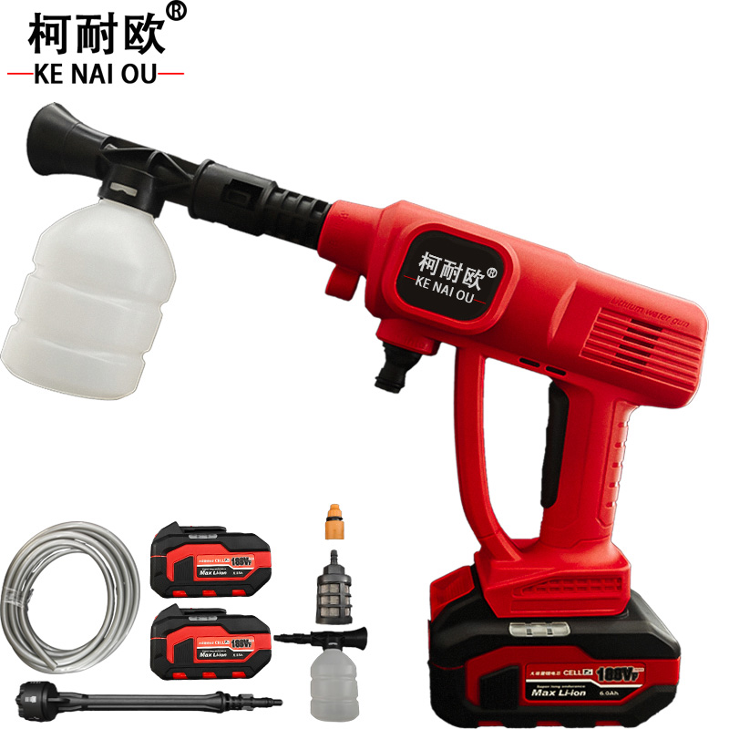 柯耐欧 锂电高压清洁水枪 4.0一电一充，4.0两电一充，6.0一电一充，6.0两电一充 套 6.0Ah两电一充