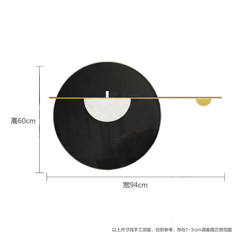 客厅卧室房间极简风墙上装饰品金属圆形铁艺壁挂壁饰墙面装饰挂件 三维工匠 支持定制颜色尺寸_351