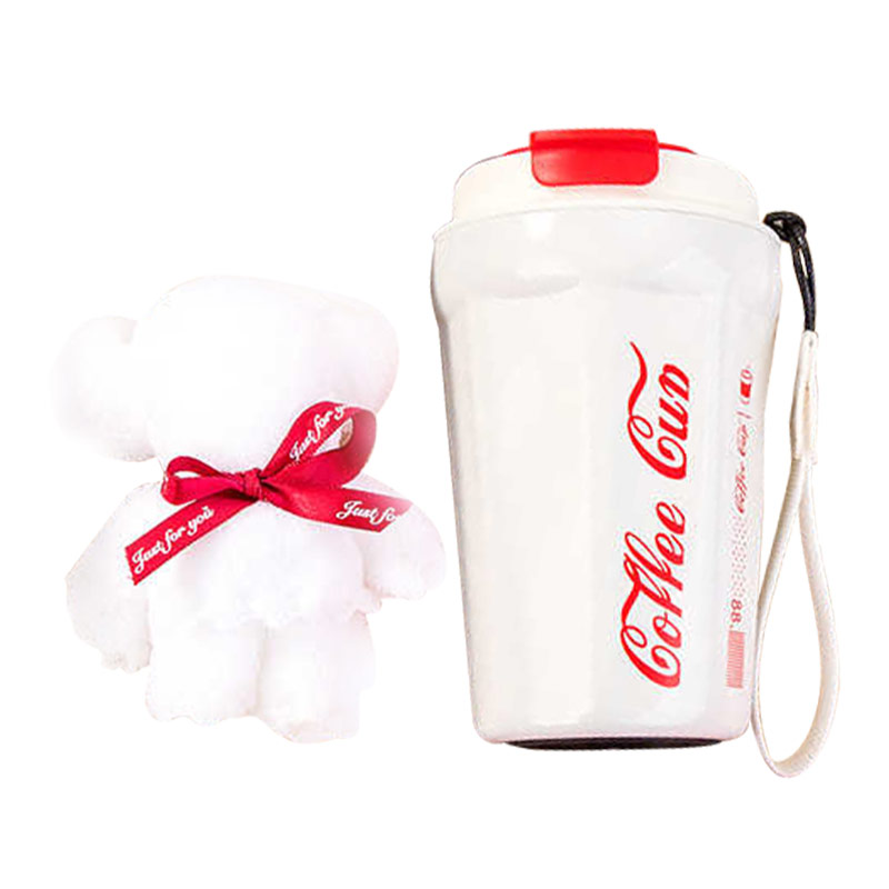 智美环球 可乐杯+毛巾熊 白色 尺寸218*219*58mm(单位:套)高清大图