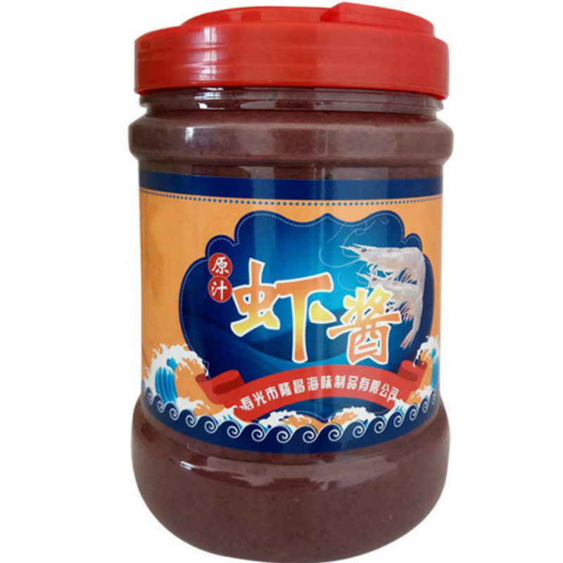 虾酱山东青岛正宗特产蜢子1000g纯手工咸虾膏海虾酱即食视频