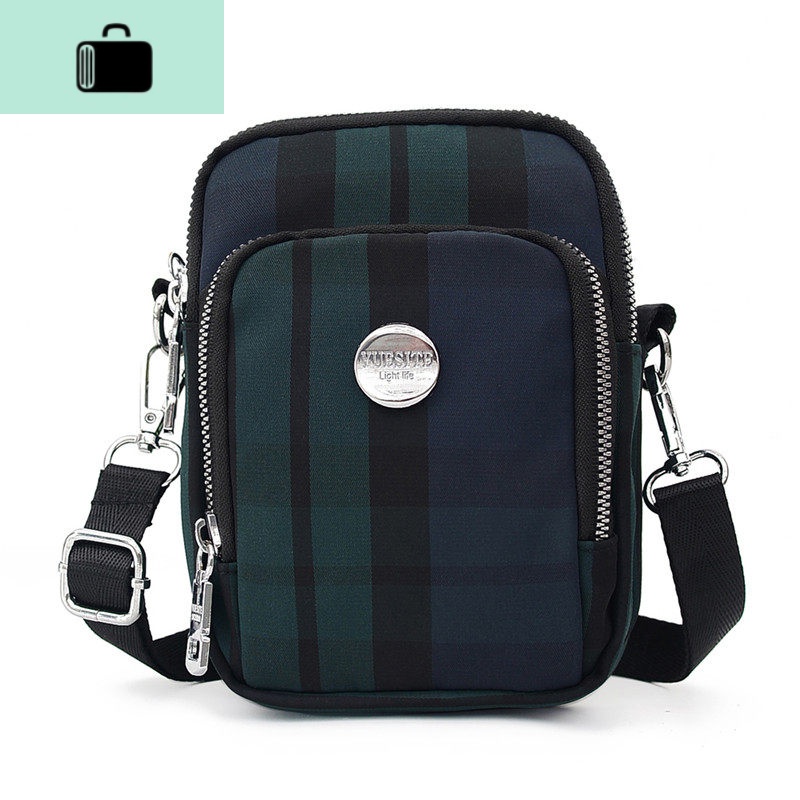 新款女包迷你小包包单肩包尼龙布斜挎包手机零钱包潮流帆布小挎包NEW LAKE 藏蓝色【BRYST98003】