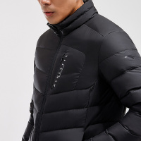 安踏羽绒服外套男装2019冬季 加绒加厚保暖短款立领风衣运动服