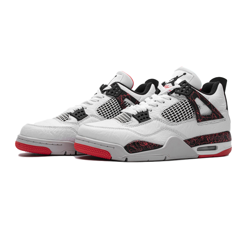 jordan 4 aj4热熔岩 红白 男女中帮运动休闲篮球跑步鞋308497-116