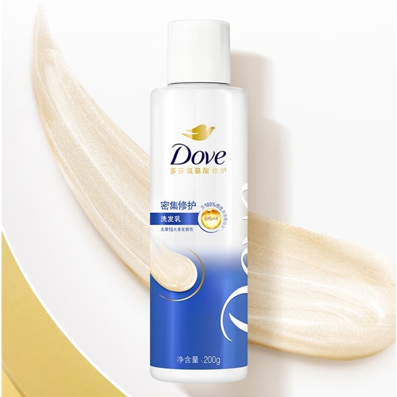 多芬密集修护洗发水200g 男士女士洗发露 针对染烫受损易断发