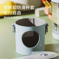 杯具熊塔罗吸管冷萃杯Tritan材质男女学生幼儿园宝宝夏季便携大容量户外运动水杯带防滑杯套550毫升