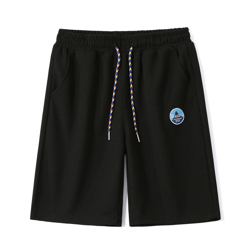 真维斯夏季新款宽松透气运动短裤男港风休闲五分裤男美式薄款潮流